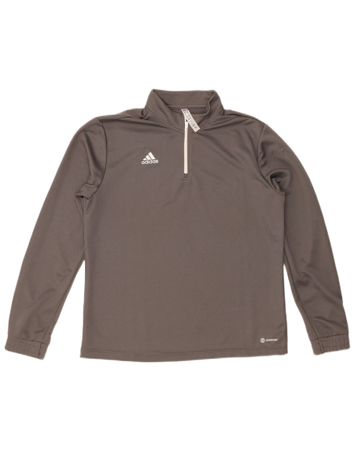 ADIDAS Γυναικεία φόρμα πουλόβερ με φερμουάρ Aeroready Top UK 20/22 XL Γκρι