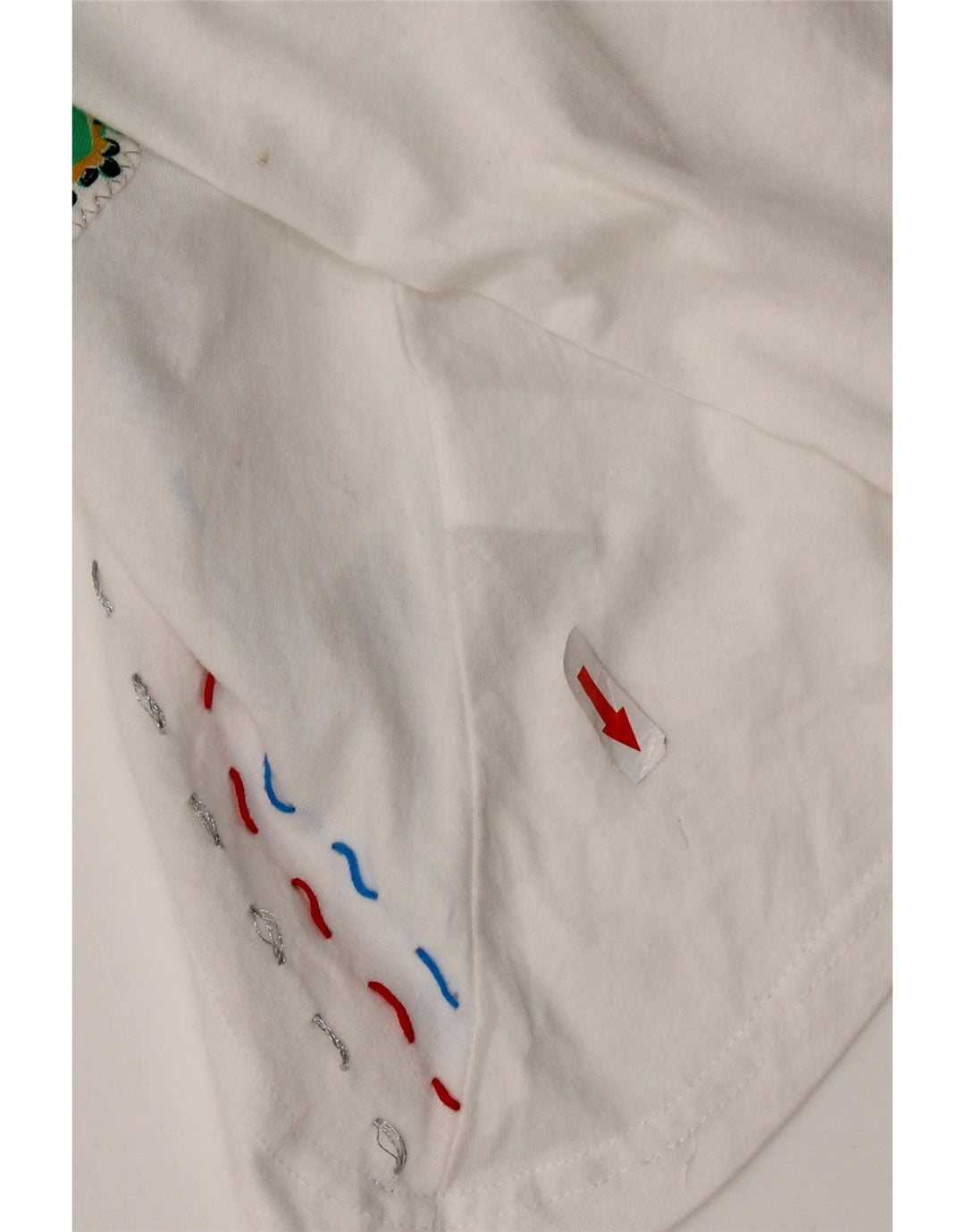 DESIGUAL Γυναικείο γραφικό ασύμμετρο τουνίκ τοπ UK 18 XL πολύχρωμο φλοράλ