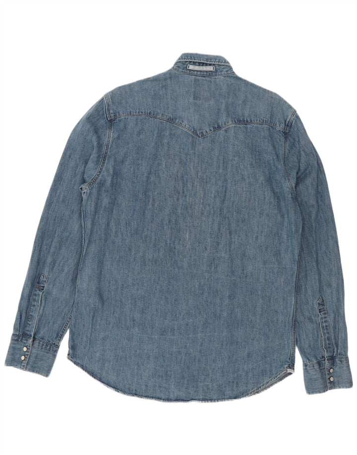Ανδρικό τζιν πουκάμισο Levi's Slim Fit μεγάλο μπλε βαμβακερό