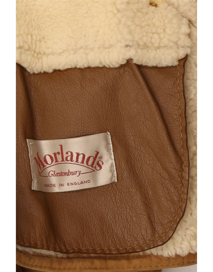 Ανδρικό σακάκι με διπλό στήθος Morlands Shearling UK 36 Small Brown