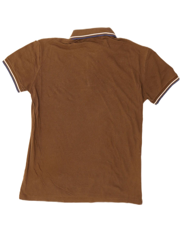 Fred Perry Ανδρικό πουκάμισο πόλο ανοιχτό και ελαστικό, μεσαίο καφέ βαμβακερό