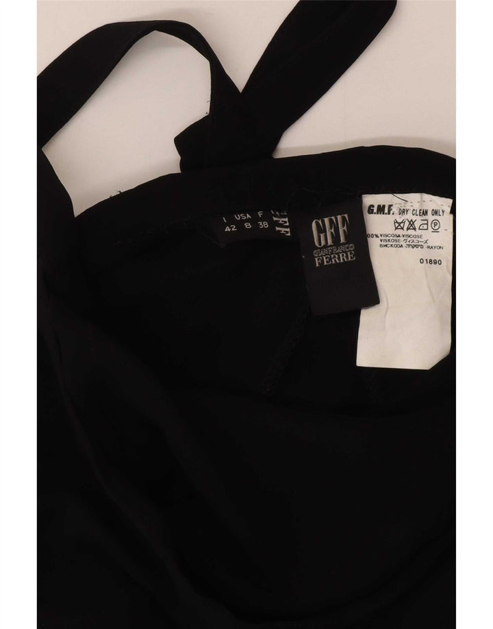 Gianfranco Ferre Γυναικεία Maxi Wrap Φούστα IT 42 Medium W28 Black Viscose