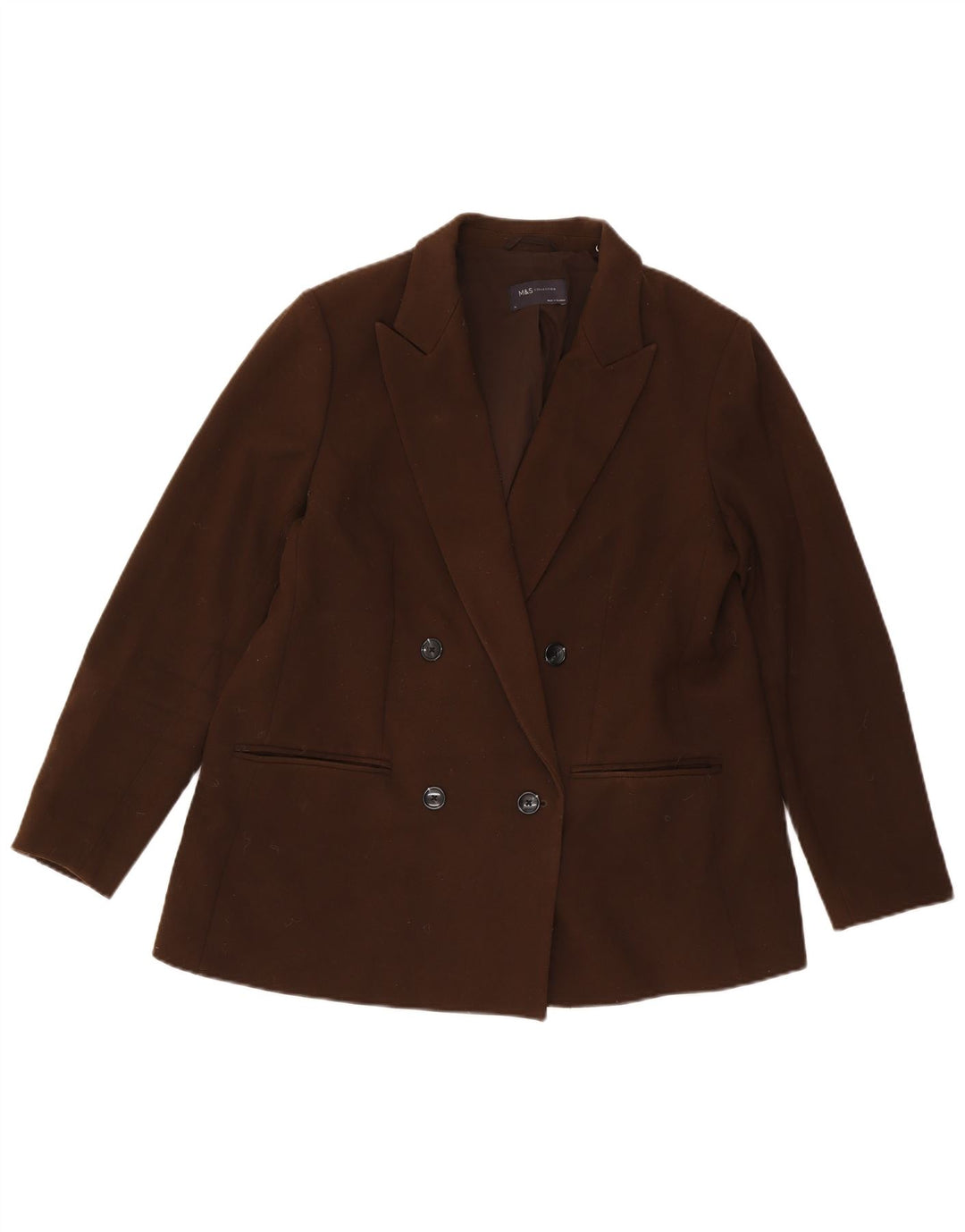 Marks & Spencer Γυναικείο Μπουφάν Blazer με διπλό στήθος UK 16 Large Brown
