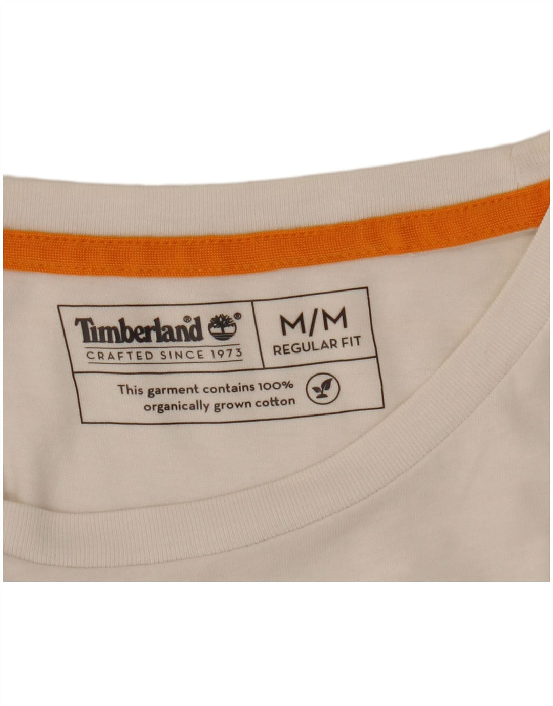 Ανδρικό γραφικό T-Shirt Timberland Top από μεσαίο λευκό βαμβακερό