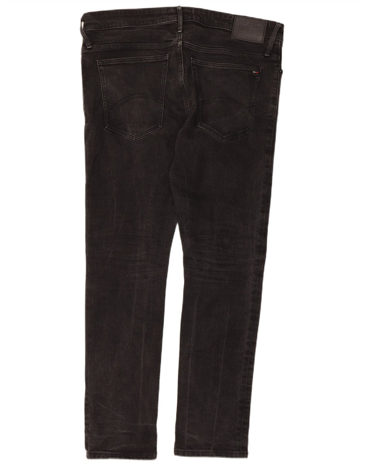 Ανδρικό Skinny Jeans TOMMY HILFIGER W38 L32 Μαύρο βαμβακερό