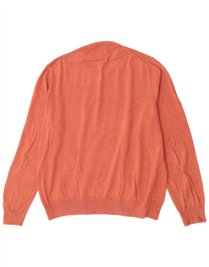 Ανδρικό πουλόβερ Marks & Spencer Crew Neck Jumper XL Πορτοκαλί βαμβακερό