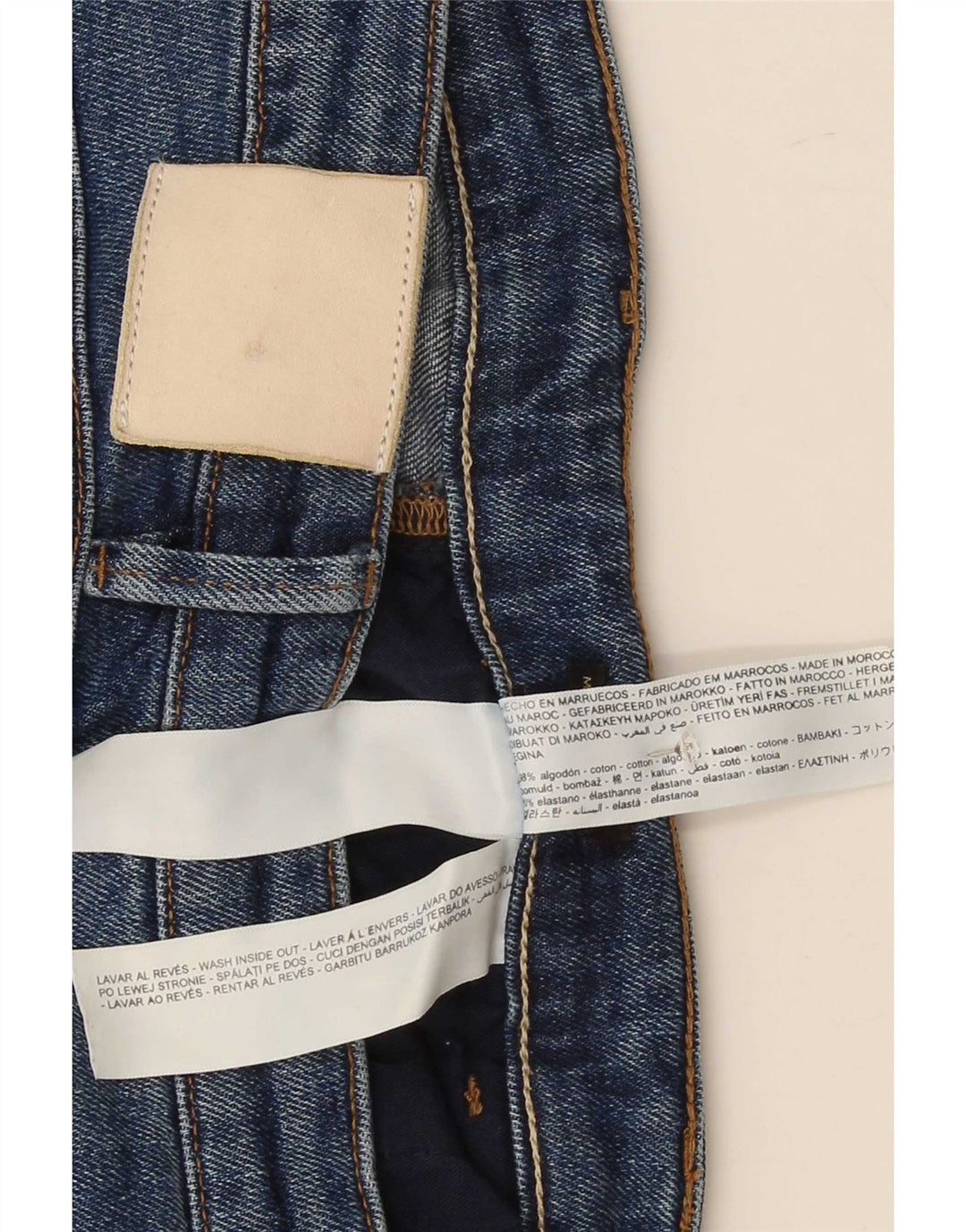 Massimo Dutti Γυναικείο Ψηλό Cropped Jeans EU 40 Medium W30 L27 Blue