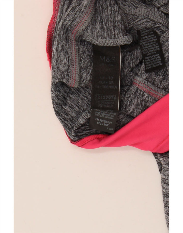 MARKS & SPENCER Γυναικεία κολάν Capri UK 10 Small Grey Colourblock