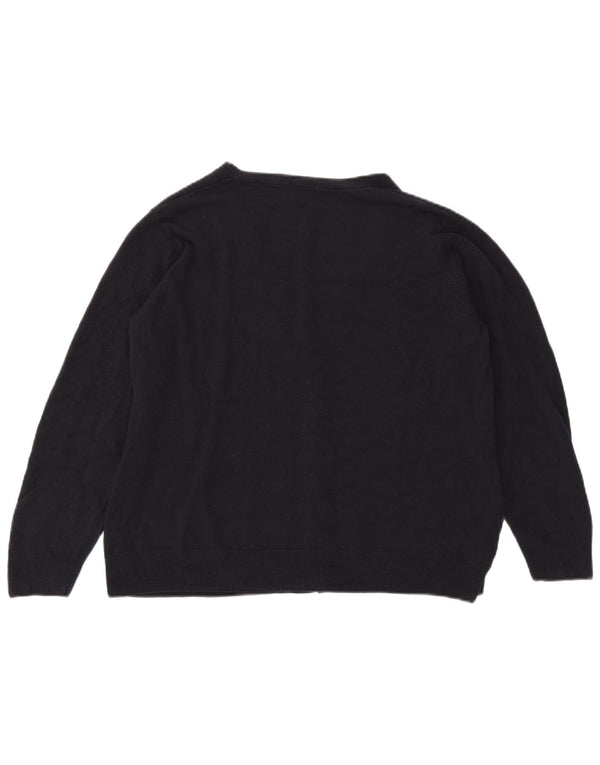 Marks & Spencer Γυναικείο πουλόβερ UK 22 3XL Navy Blue Ακρυλικό