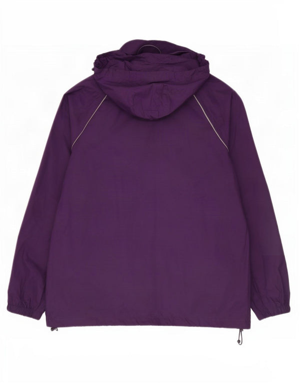 Mountain Warehouse Γυναικείο μπουφάν βροχής με κουκούλα UK 14 Large Purple Nylon