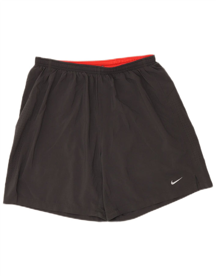 Ανδρικό αθλητικό σορτς Nike Dri Fit, μεγάλο μαύρο πολυεστέρα