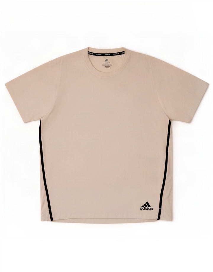 Adidas Ανδρικό T-Shirt Aeroready Top Large White Polyester