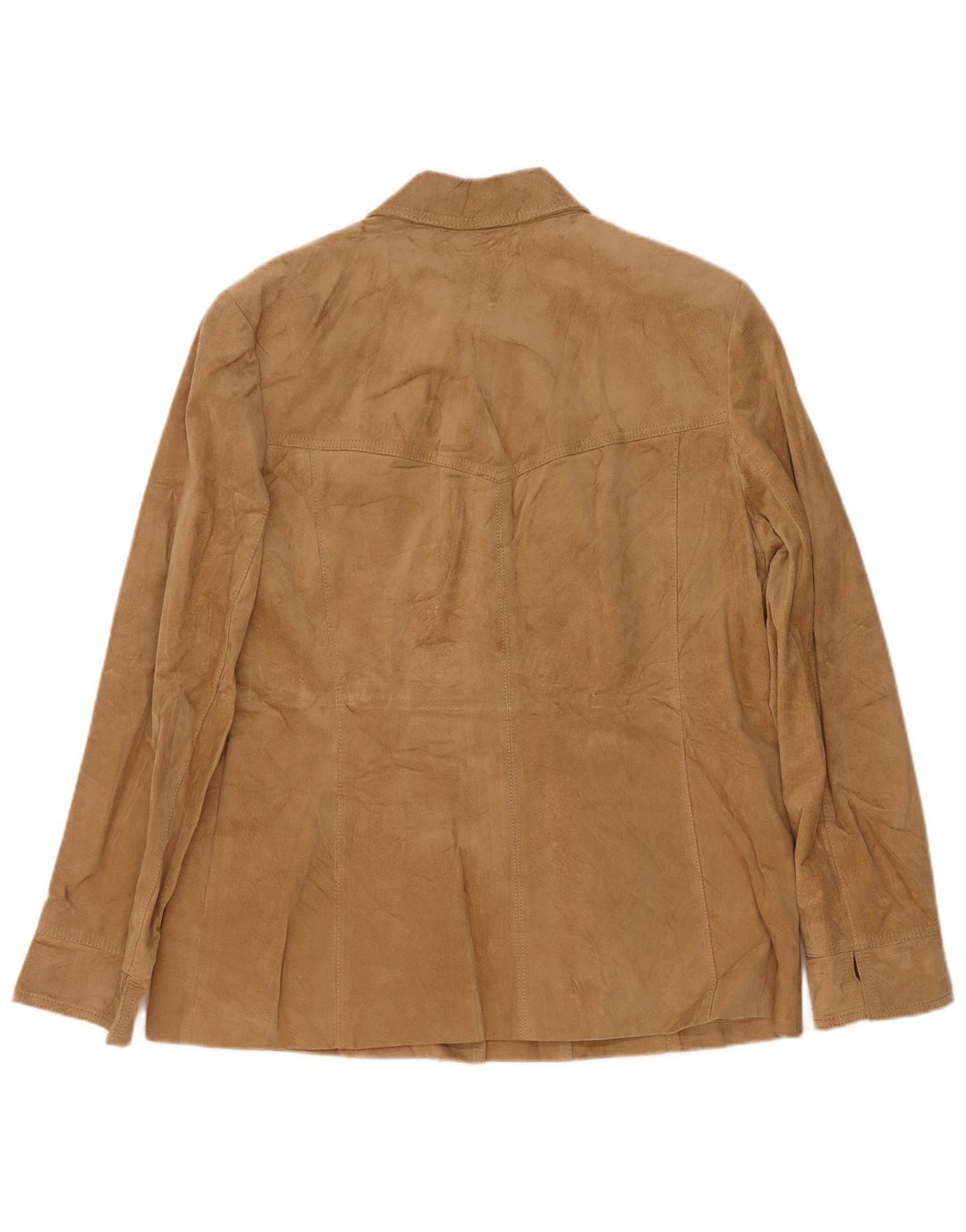Madeleine Γυναικείο Suede Jacket UK 14 Large Beige Leather