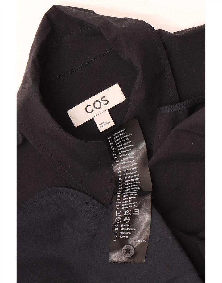 Cos Γυναικείο Φόρεμα Shift EU 32 2XS Μαύρο βαμβακερό