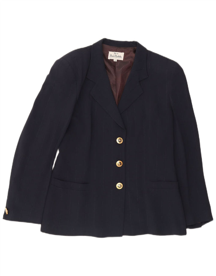Renato Balestra Γυναικείο μπουφάν blazer IT 48 XL Navy Blue Acetate