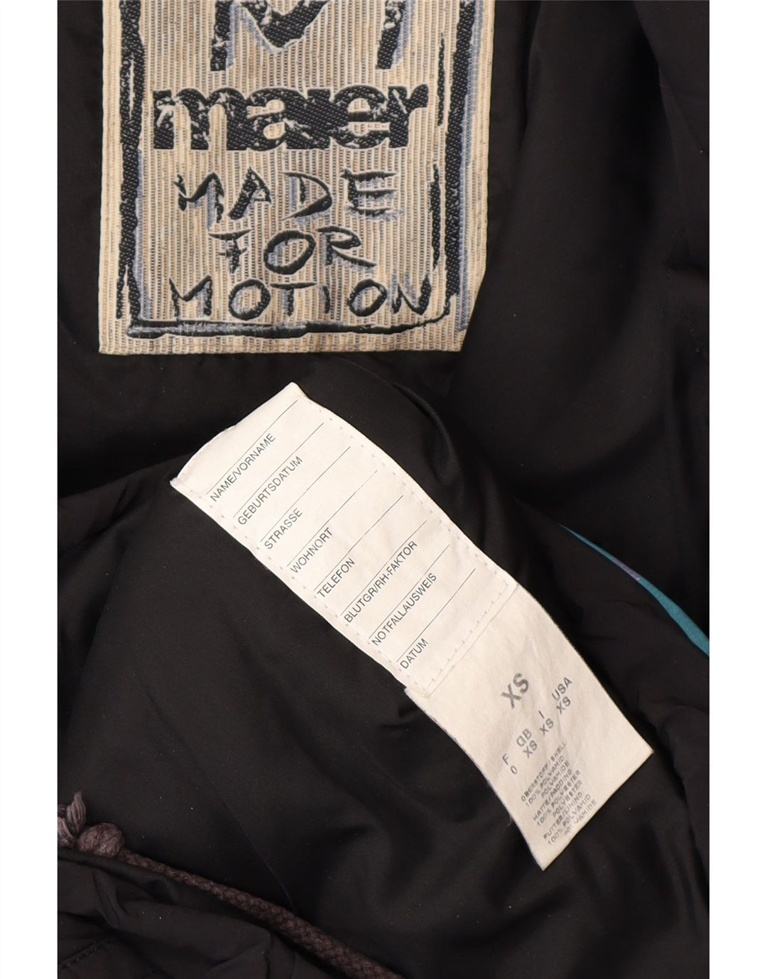 MAIER Ανδρικό πουλόβερ Oversized Windbreaker Jacket UK 6 XS Black Floral