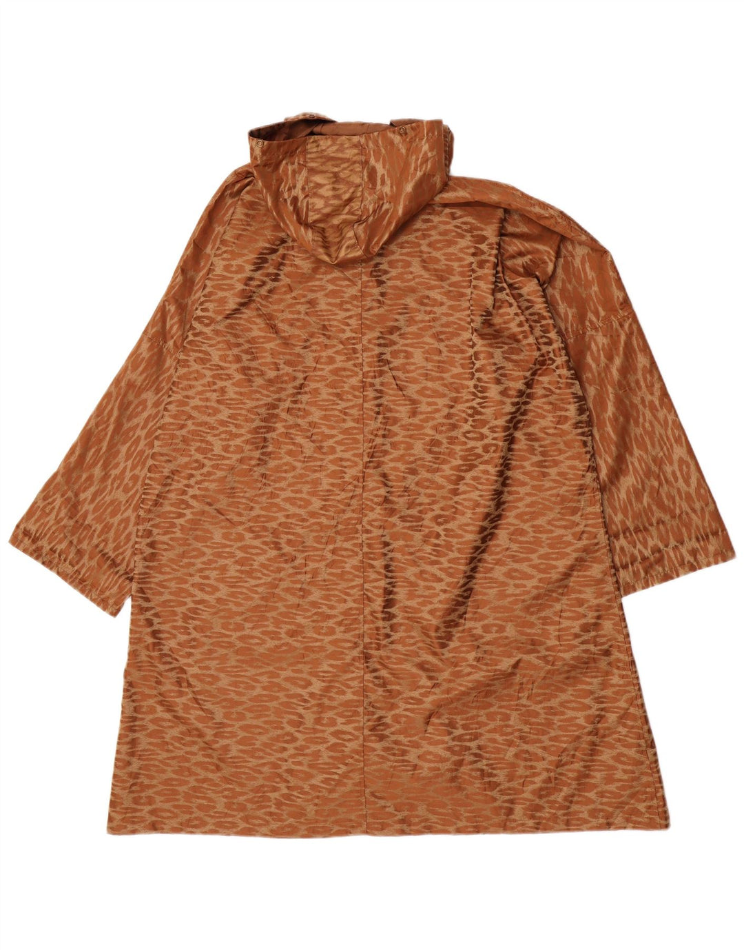 Vintage Γυναικείο Oversized Longline Πανωφόρι UK 14 Medium Brown Classic