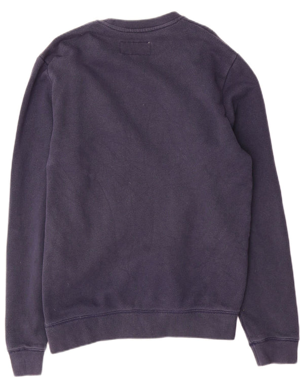 Jack Wills Ανδρικό γραφικό φούτερ Jumper Small Navy Blue Cotton