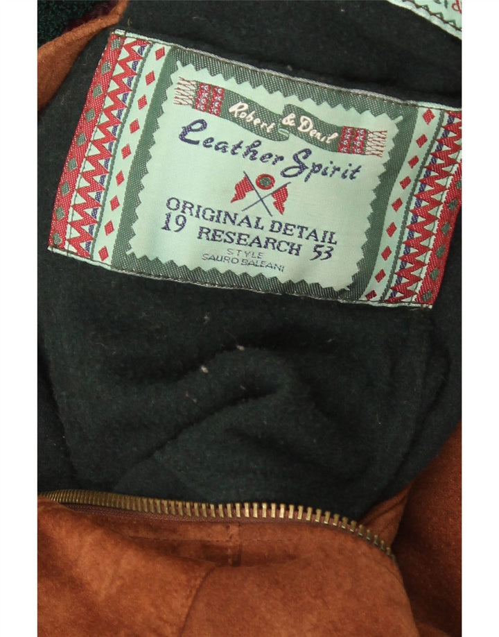 Vintage Ανδρικό Suede Πανωφόρι UK 40 Large Brown