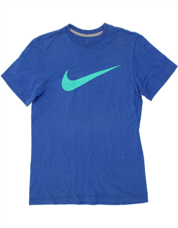 NIKE Mens Graphic T-Shirt Top Small Blue Cotton Vintage Nike and Second-Hand Nike from Messina Hembry 