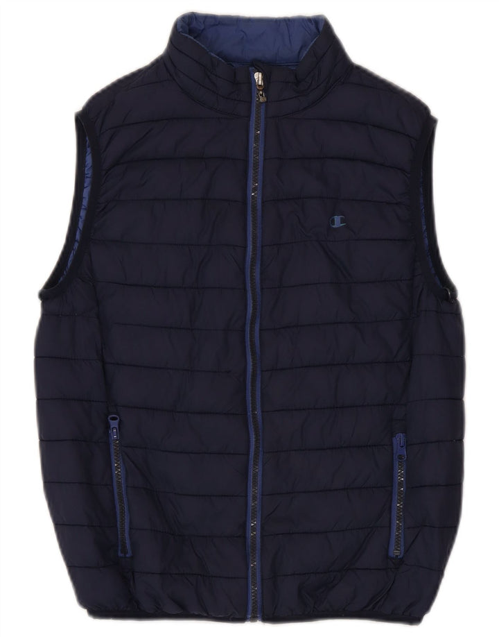 Champion Boys Padded Gilet 9-10 Years Medium Navy Blue Polyamide