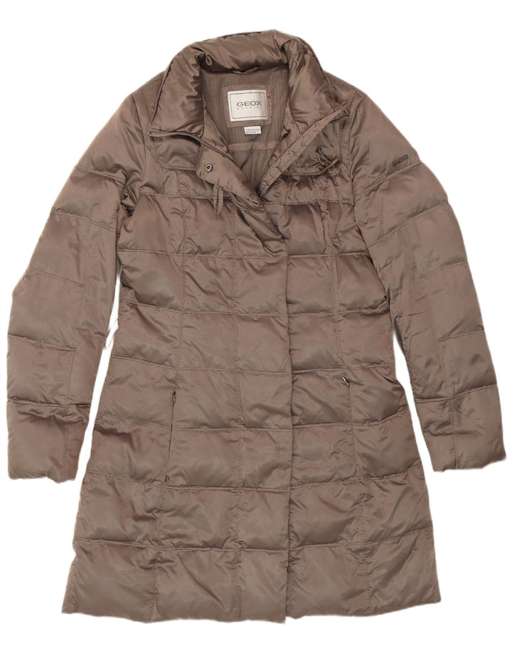 Geox Γυναικείο παλτό Respira padded UK 10 Small Brown Polyester