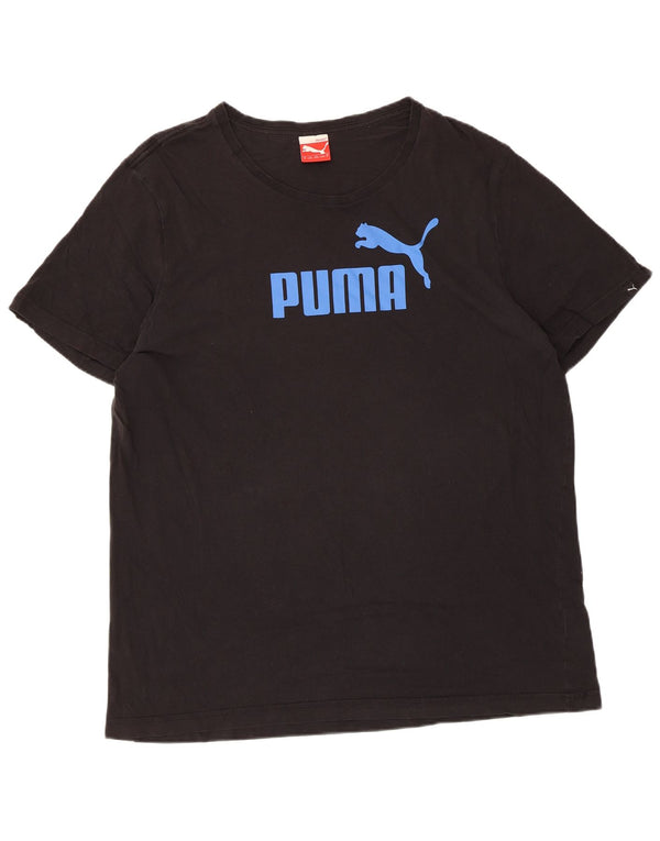 Ανδρικό γραφικό T-Shirt Puma XL Μαύρο βαμβακερό