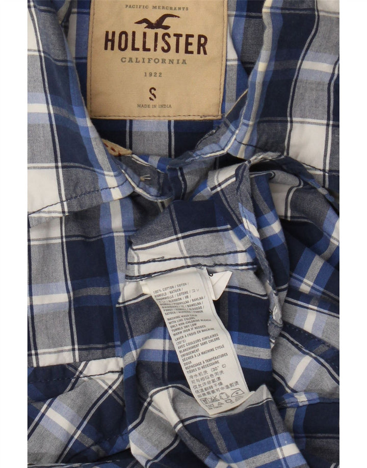 Ανδρικό πουκάμισο Hollister Small Blue Check Cotton