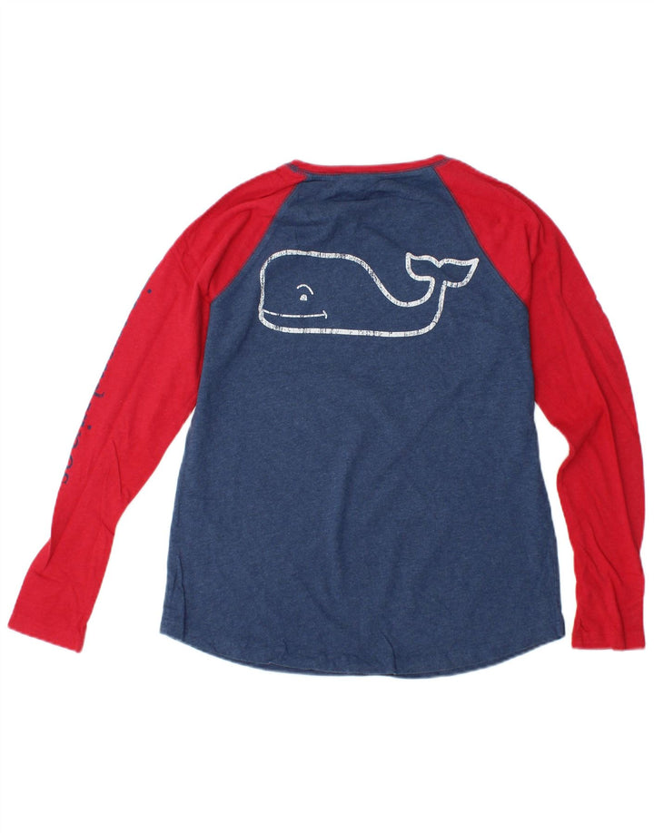 VINEYARD VINES Γυναικείο τοπ μακρυμάνικο UK 6 XS μπλε χρώματος