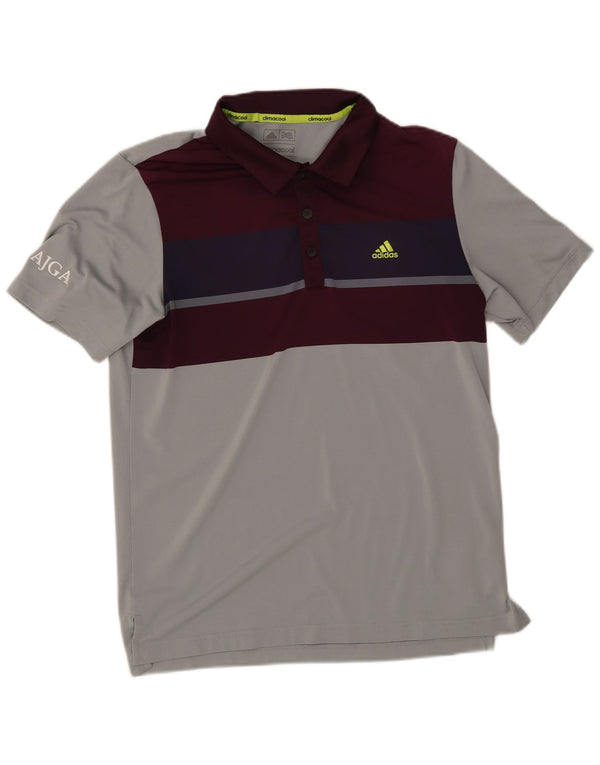 Ανδρικό πουκάμισο Adidas Climacool Polo Small Grey Colourblock Polyester