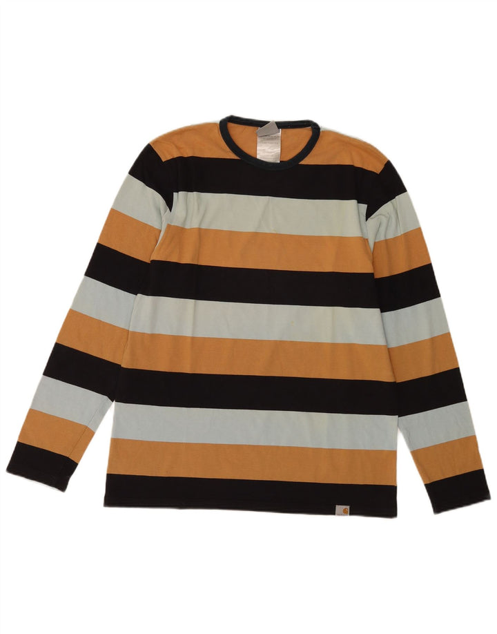 Ανδρικό τοπ Carhartt Μακρυμάνικο Μικρό πολύχρωμο βαμβακερό ριγέ