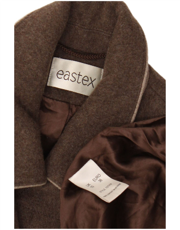 Eastex Γυναικείο Παλτό Duffle UK 10 Μικρό Καφέ Μαλλί