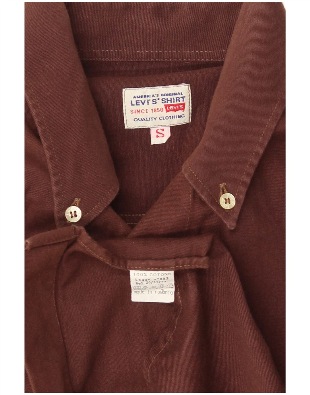 Ανδρικό πουκάμισο Levi's Μικρό καφέ βαμβακερό