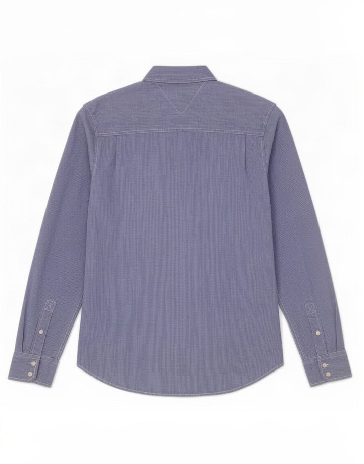 Ανδρικό πουκάμισο Tommy Hilfiger XL Blue Gingham Cotton