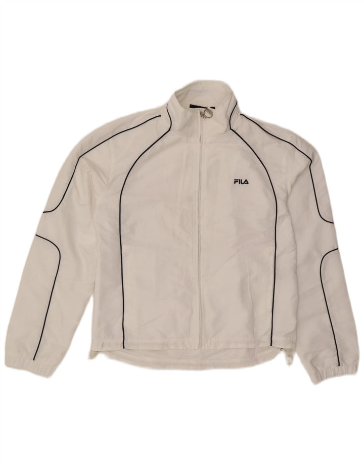 Fila Γυναικεία αθλητική φόρμα Top Jacket UK 16 Large White Polyester