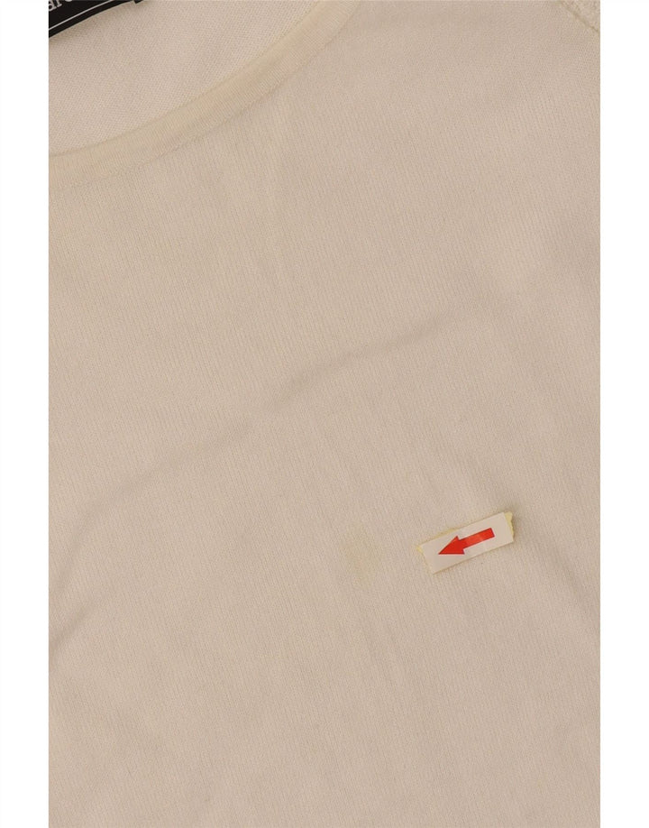 Roccobarocco Γυναικεία Crop Μπλούζα Τοπ UK 8 Small White