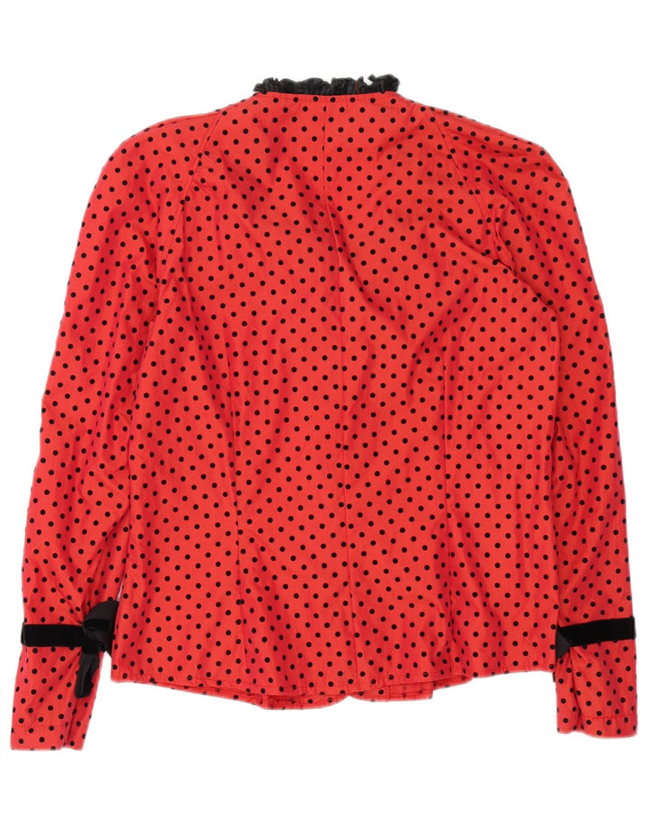 Γυναικείο πουκάμισο Primavera Firenze Μπλούζα US 3 Small Red Spotted Polyester