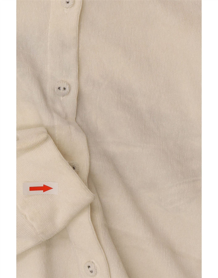 Zara Γυναικείο πουκάμισο Oversized UK 14 Medium White Polyester