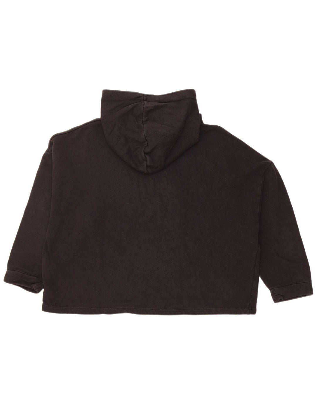 GUESS Γυναικείο υπερμεγέθη 3/4 μανίκι γραφικό κουκούλα UK 8 Small Black