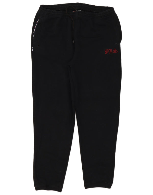 Ανδρική φόρμα γραφικής Fila Παντελόνι Joggers XL Μαύρο Βαμβακερό