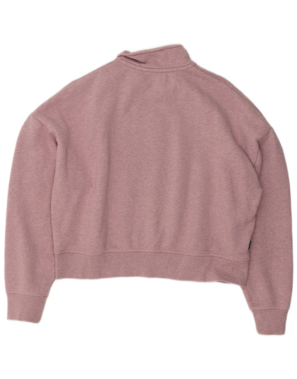 Superdry γυναικεία φούτερ με μεγάλα μεγέθη Crop Jumper UK 16 Large Pink Flecked