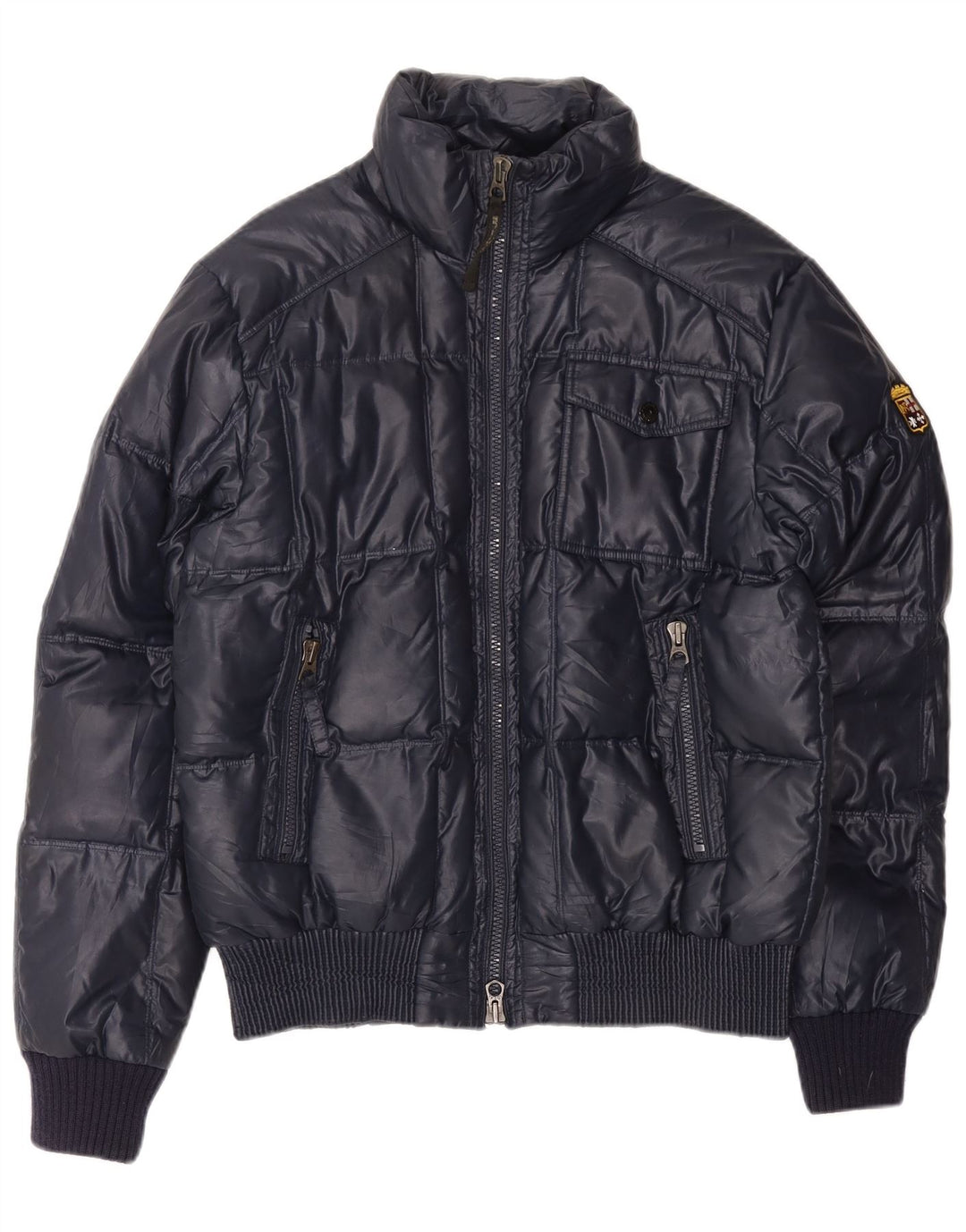 Marina Militare Ανδρικό μπουφάν UK 40 Large Navy Blue Polyester