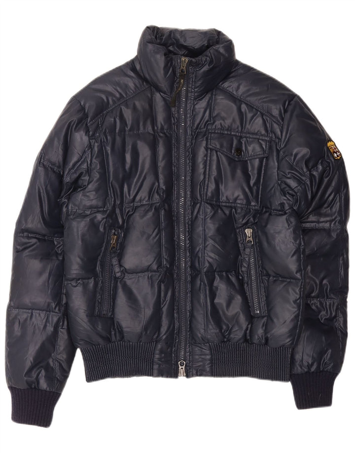 Marina Militare Ανδρικό μπουφάν UK 40 Large Navy Blue Polyester
