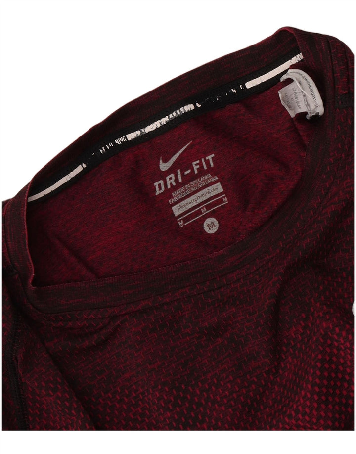 Ανδρικό T-shirt Nike Dri Fit Τοπ μεσαίου μπορντώ