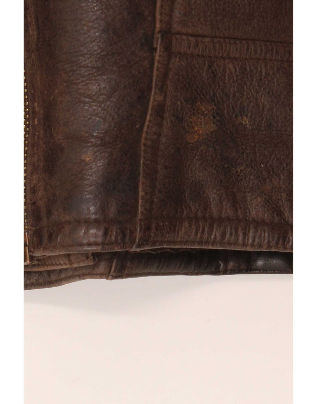 Vintage Ανδρικό Sherpa Leather Jacket UK 40 Large Brown
