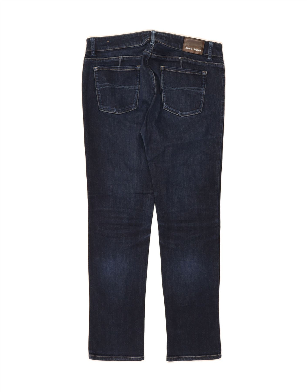 HENRY COTTONS Womens Slim Jeans W30 L28 Navy Blue Vintage Henry Cottons and Second-Hand Henry Cottons from Messina Hembry 