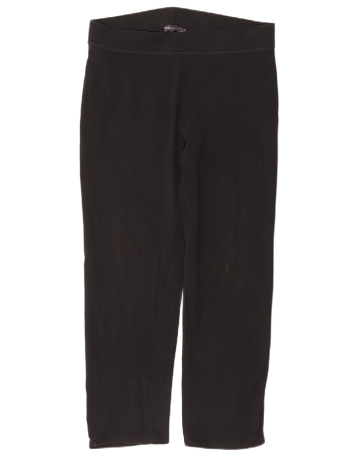 Marks & Spencer Γυναικεία Κολάν UK 16 Large Black Cotton