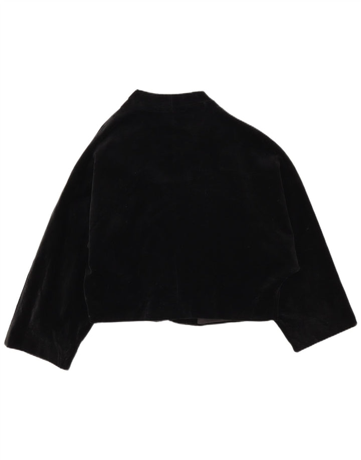 Max Mara Γυναικείο Oversized Open Velvet Blazer Jacket UK 12 Medium Black