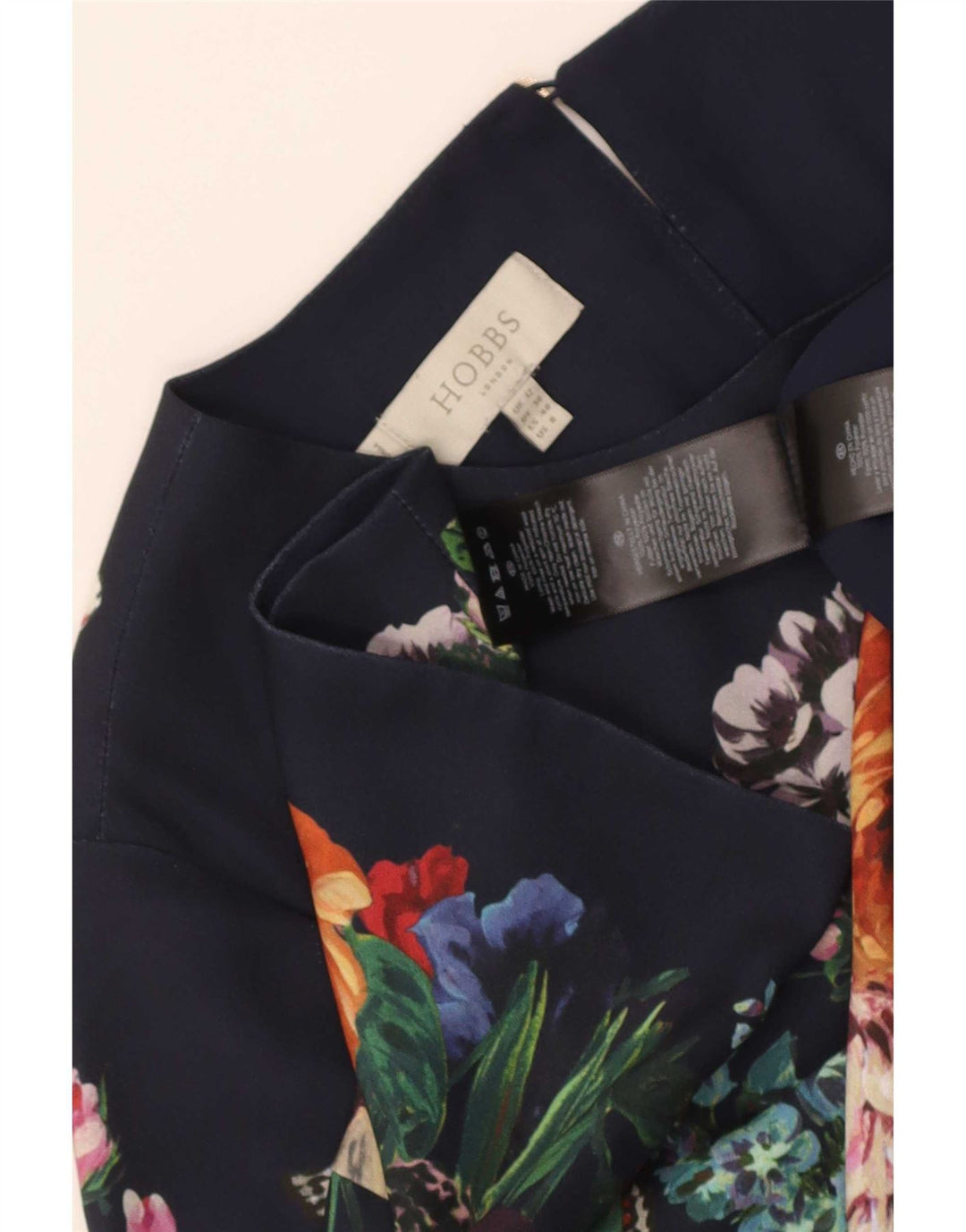 Γυναικείο φόρεμα Hobbs 3/4 Sleeve Shift UK 12 μεσαίο πολύχρωμο φλοράλ