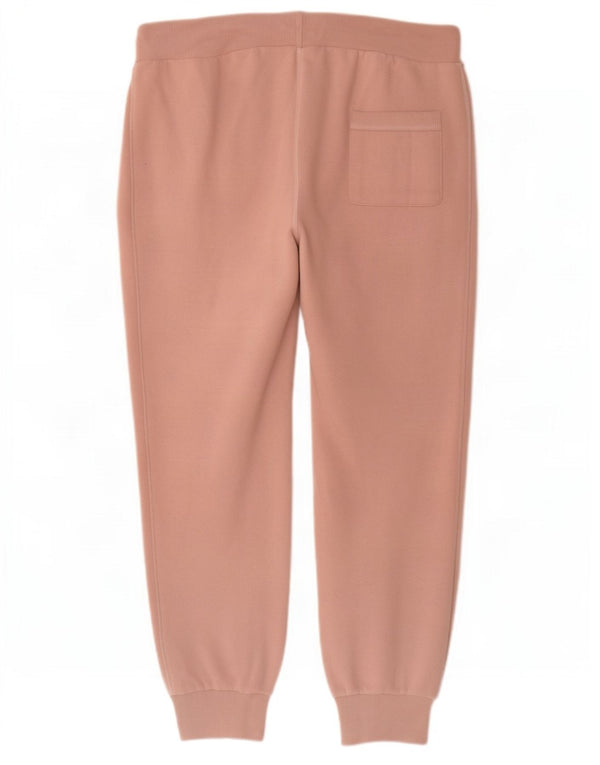 Superdry γυναικεία φόρμα παντελόνι Joggers UK 16 μεγάλο ροζ βαμβακερό
